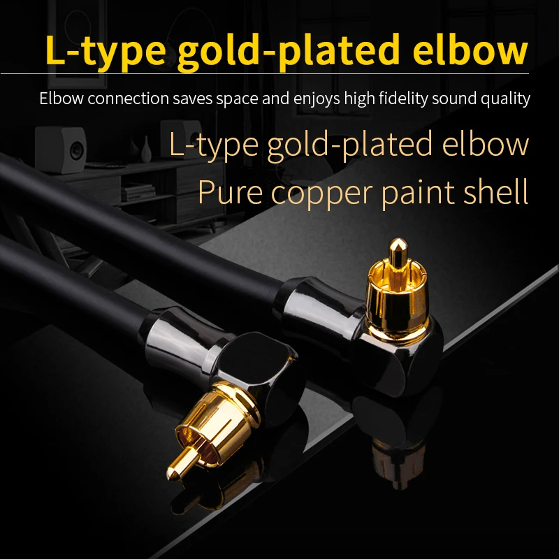 RCA Cable 2RCA to 2 RCA Male to Male Gold Plated RCA Audio Cable  for Home Theater DVD TV Amplifier