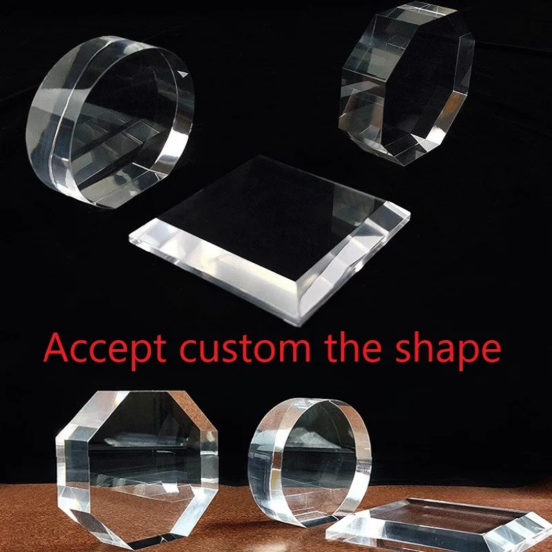 Custom logo Heart Acrylic Block Cube clear Acrylic Heart Block Photo Frame