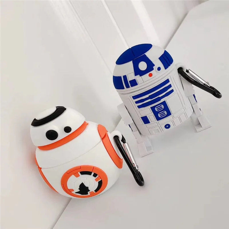 
BB8 R2D2 For AirPods Pro 1 2 3 Case Soft Cute Silicone 3D Anime StarWars Protective Cover for AirPods Earphones 