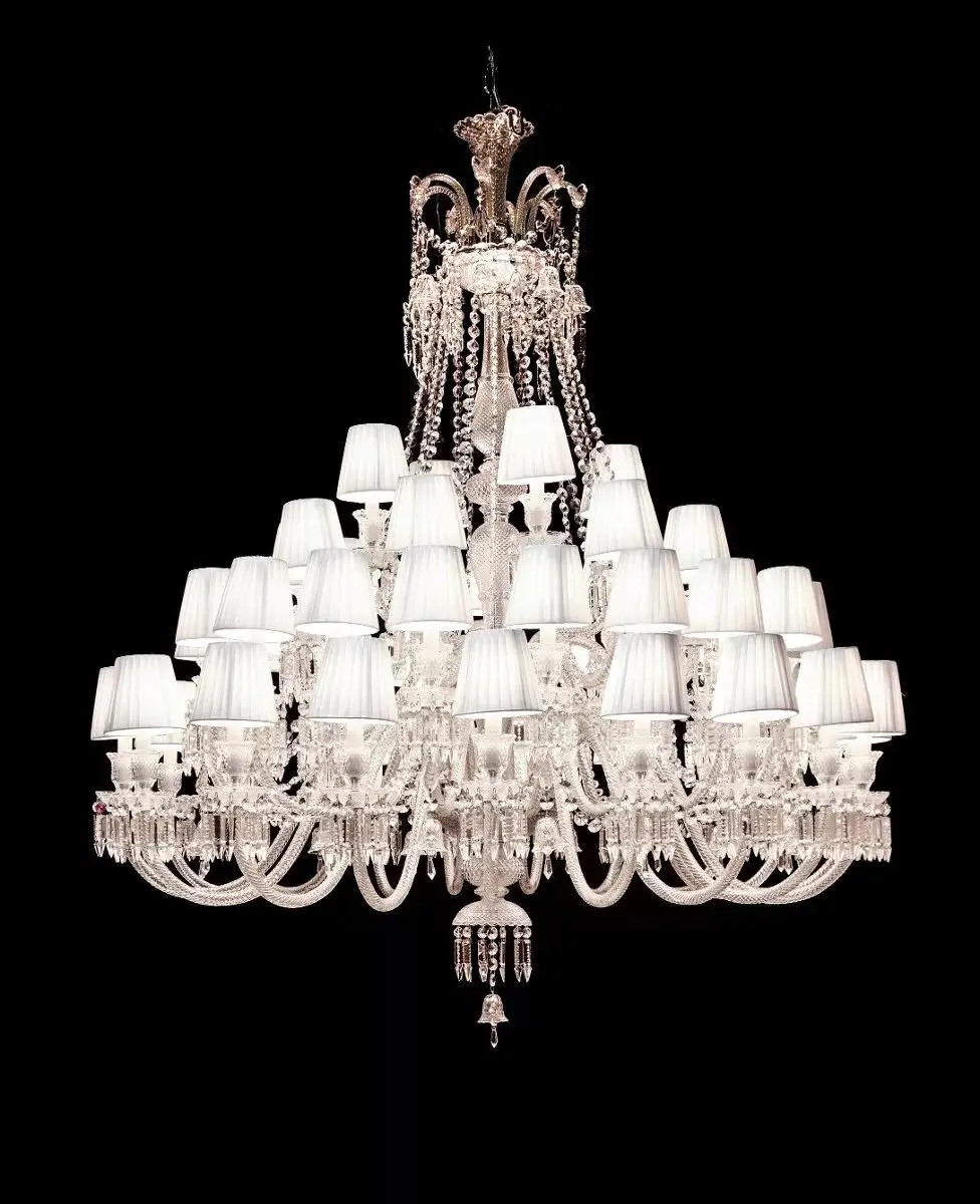 Factory price top quality Baccarat chandelier for Villa hotel application large Luxury k9 modern crystal chandelier accept customized