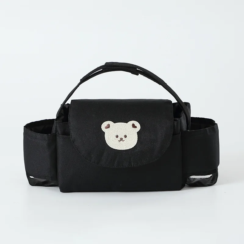 Pram Hanging Diaper Cup Bottle Bag Portable Universal Baby Stroller Organizer Buggy Bag