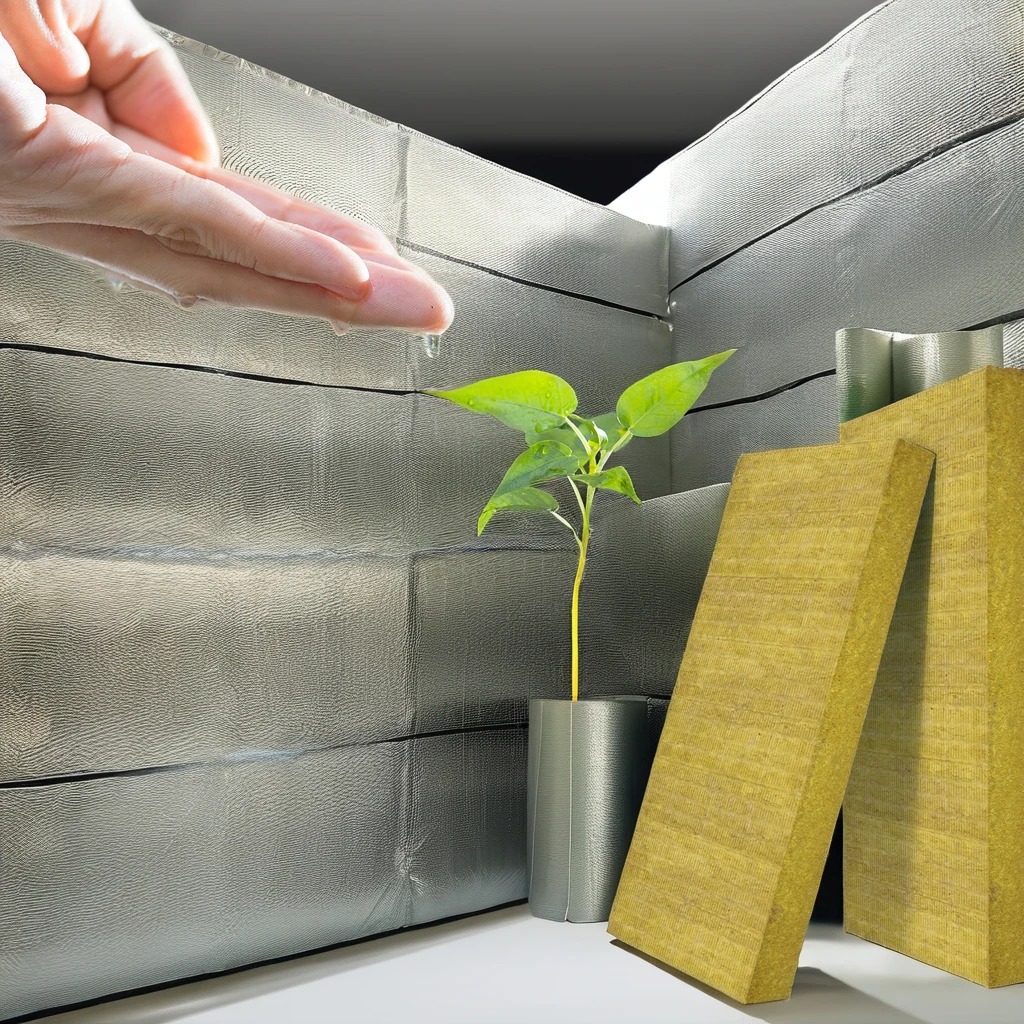 ISO Certified Modern Industrial Design 30mm Basalt Rock Wool Board Insulation Sheet Thermal Applications Aluminum Foil Metal