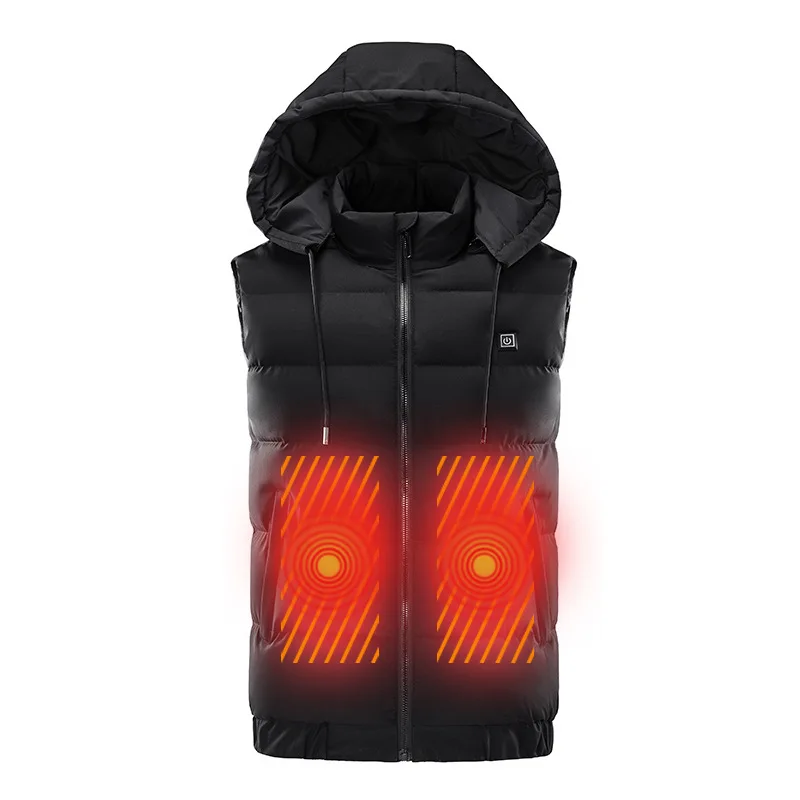 2022 american custom logo outdoor Zone 9 Large area thermal upgrade USB electrically heated graphene vest