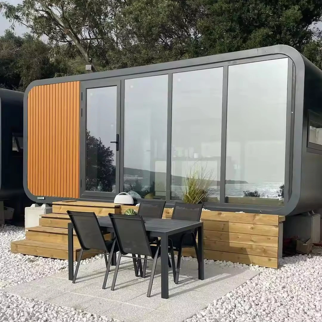 CDPH 20ft 40ft Custom Luxury Steel Tempered glass Prefabricated Homes Modular House Prefab Homes Resort Farm Hotel