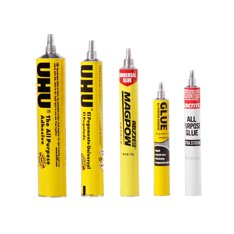 Aluminium collapsible tube for glue packaging aluminium wholesale tube packaging glue tube