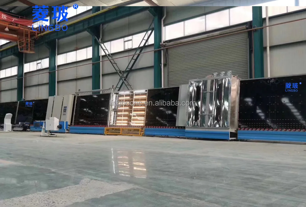 machine for cutting glass and making double glazed