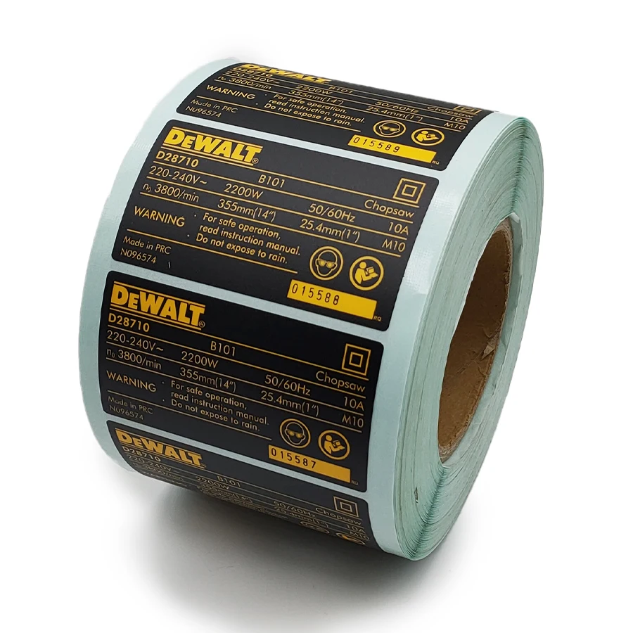 Индивидуальное механическое оборудование предупреждающие наклейки с принтом