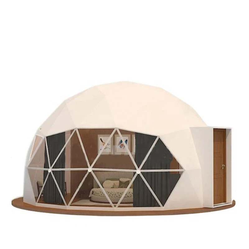 Luxury Glamping Safari Camping Geodesic 6M Dome Hotel Desert Tent Camp Yurt Pavilion House Tent Camping Outdoor with Bathroom