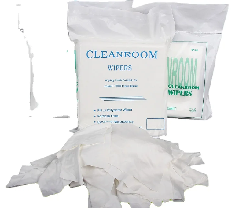 YP-4008 14*14cm Super Cleanroom Wetted Non-woven Wiper/Dust-Free Cloth For LCD Screen/Antistatic Cleanroom Wipe