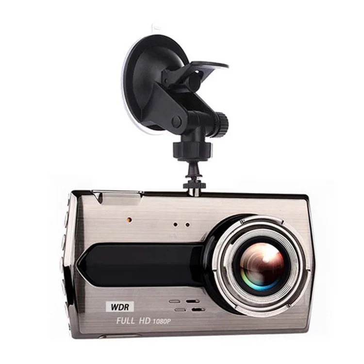 Car DVR 4 Inch Screen Dash Cam Dual Cameras Lens Portable Video Recorder Auto Dash Camera