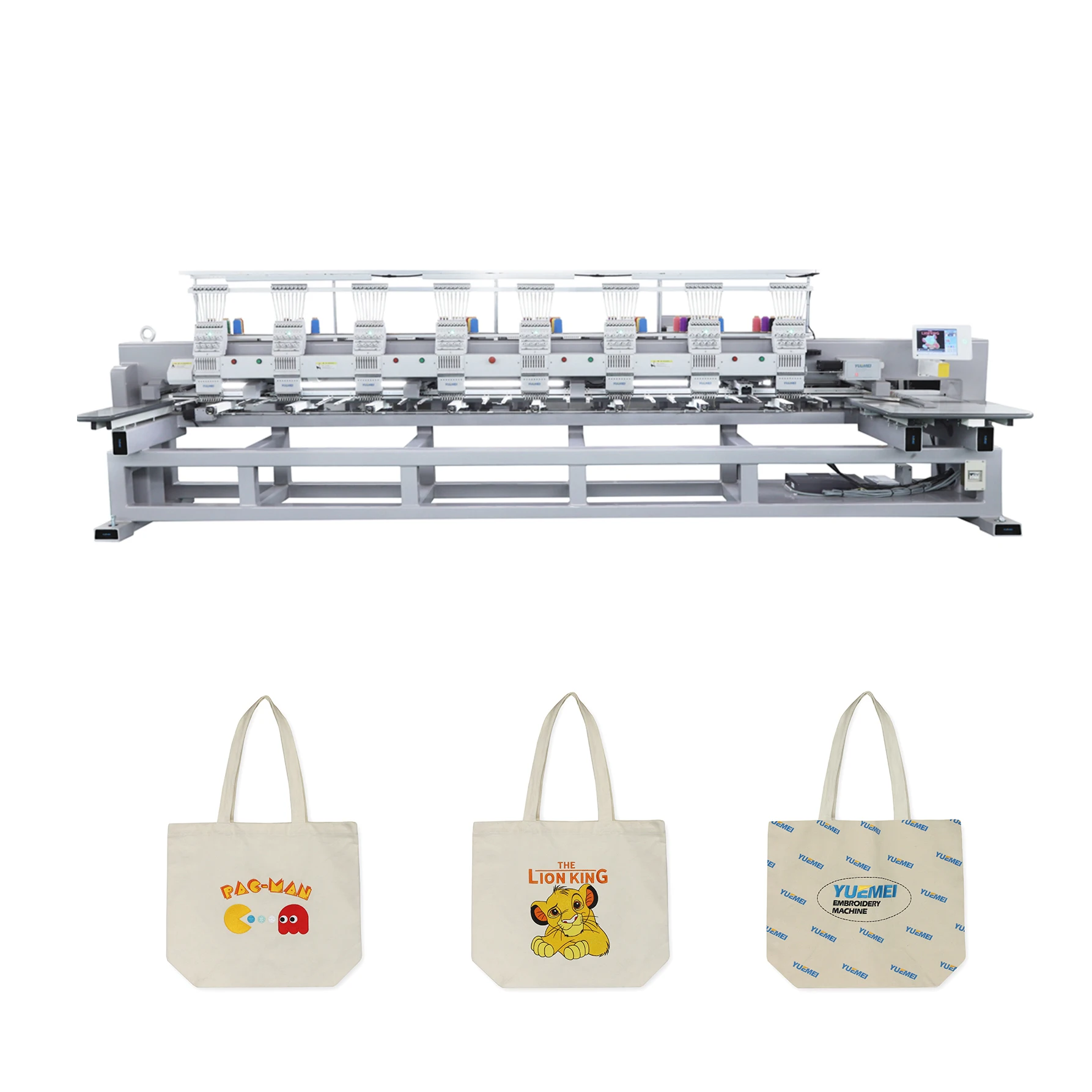 high precision best quality eight-head embroidery machine multi function bag embroidery caps machine