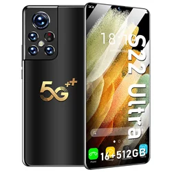 Global Smartphone S22 Ultra 6.7 inch Full Screen 16+512GB Android Mobile Phones With Face ID Original Unlocked Cell Phone