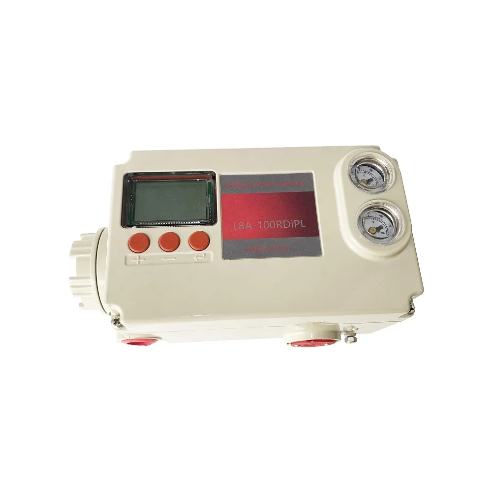 L8A-100 Series Linear Valve Accessories Digital Valve Positioner 4~20mA Smart  Electro Pneumatic Positioner