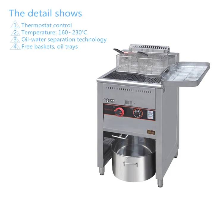 Commercial Gas Chicken Chips Rapid Heating Fryer Machine Chicken Fryer With Gas