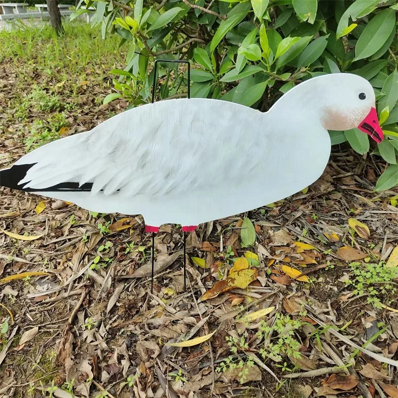 Xilei Wholesale 1 Piece Design Life-Like Snow Goose Silhouette Decoys Silhouette Goose