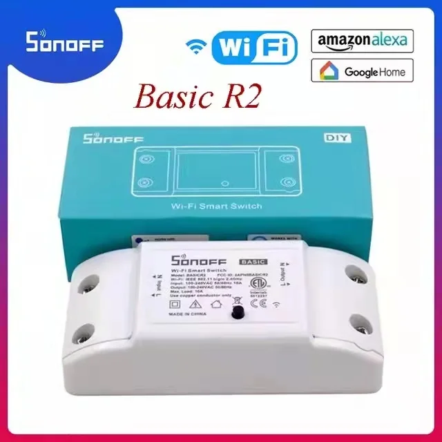 Sonoff основной Wifi переключатель DIY беспроводной пульт дистанционного управления Domotica свет умный дом автоматизация релейный модуль контроллер работа с Alexa