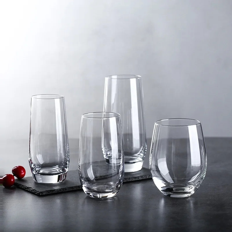 Crystal Glass Pure Collection Dancing Highball Glass clear transparent soda lime lead free wedding glass water cups