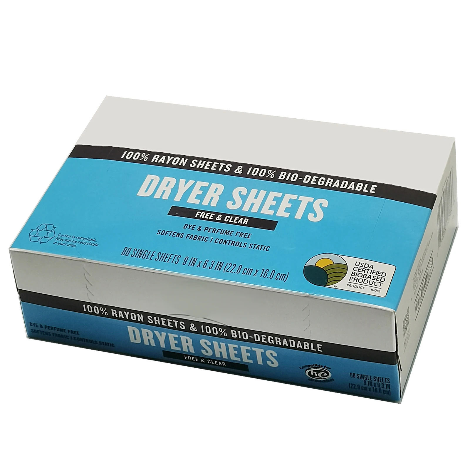80 Sheets fabric softener dryer sheet