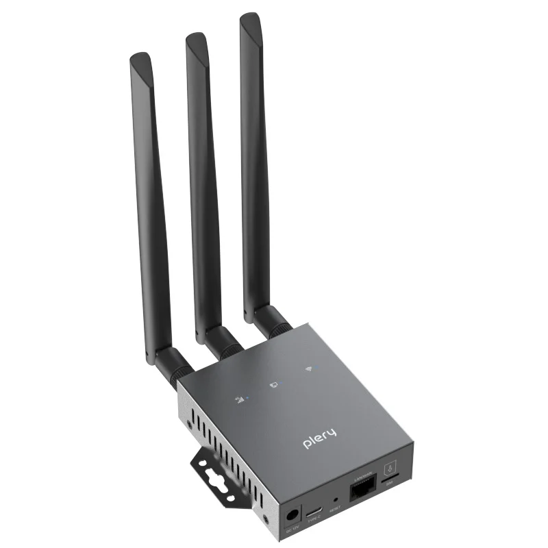 Plery R802 WiFi6 4G Router for Outdoor Use with VPN Firewall and Removable Antenna Support router