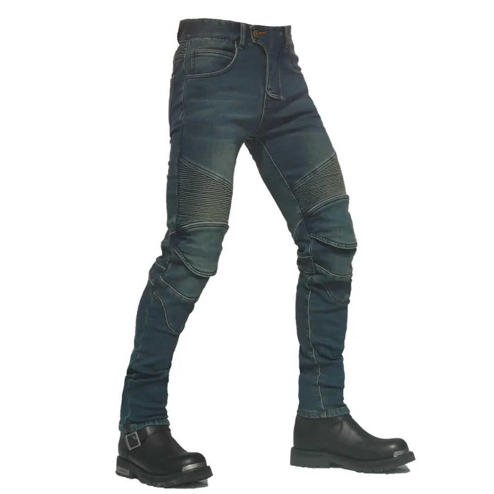 
New motorcycle jeans men and women motorcycle riding pants winter plus velvet waterproof and warm racing pants 