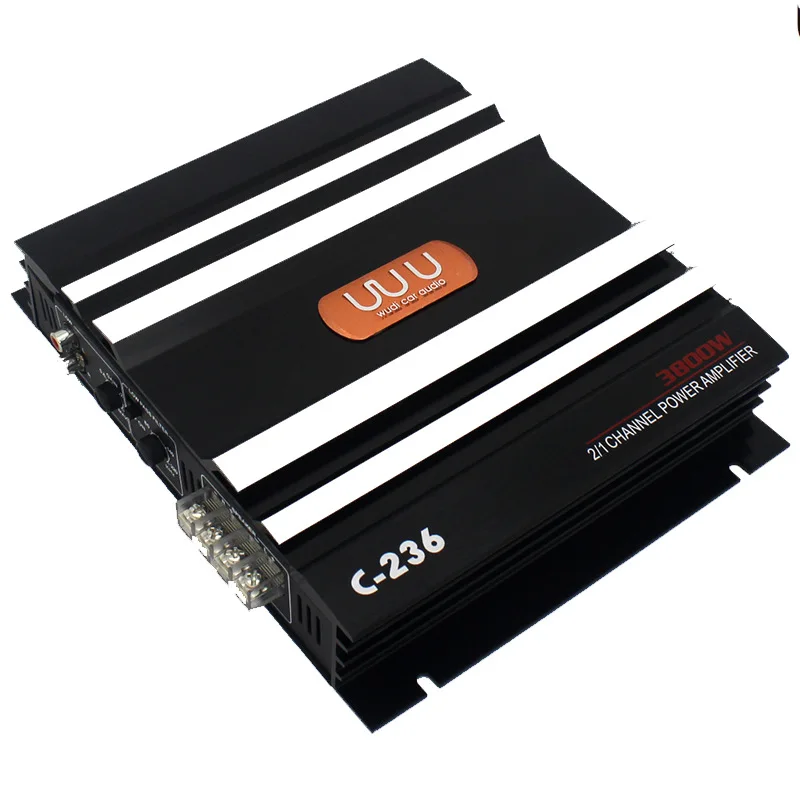 3800W 2ch car audio subwoofer amplifier terminal 12v mini car stereo speaker amplifier 2/1 channel car amplifier