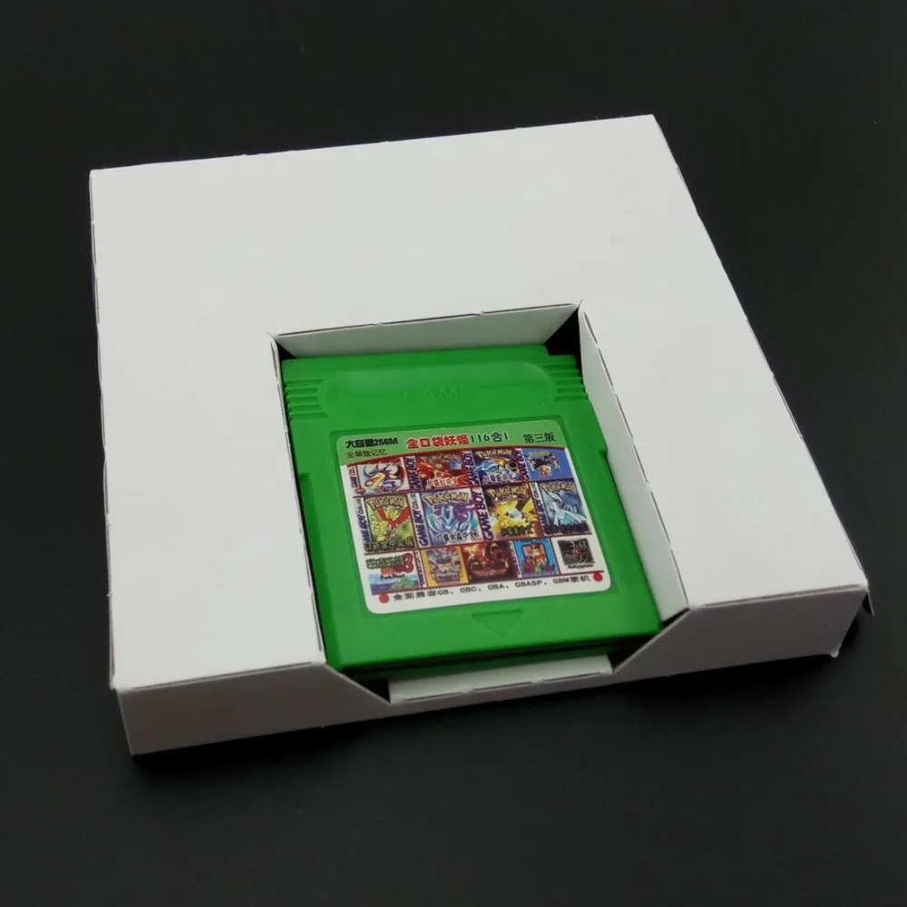 Для GBA или для GBC картонной коробки 120*120 мм картонная внутренняя вставка лоток игровой картридж американская
