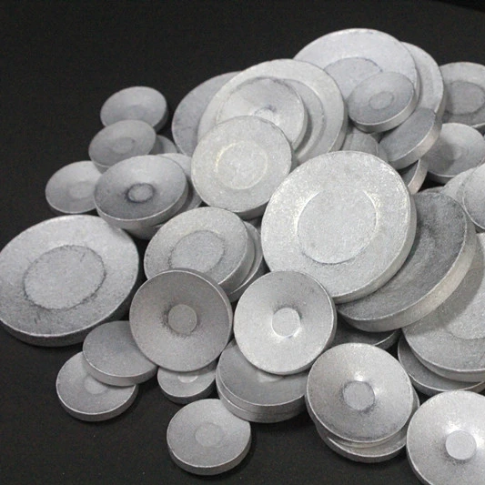 Shot blasted 99.5% pure aluminum of aluminium slugs for collapsible tubes/aerosol cans/beer bottles