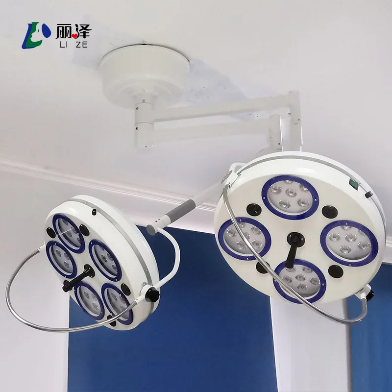 LIZE Hospital Portable Ceiling Led Medical Light LED Operation Shadowless Lamp Double Head Surgical Light Operating Lamp