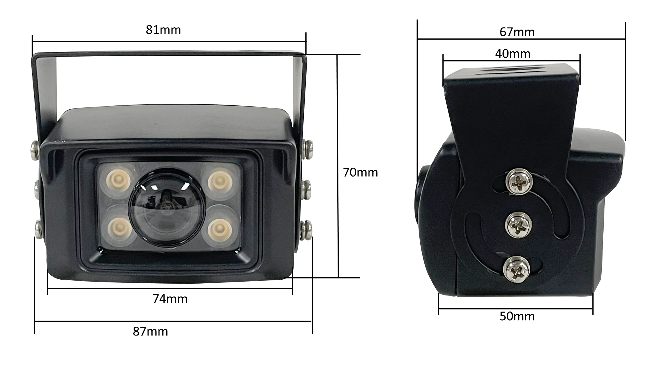 130 degree Wide Angle 1080P ahd cctv video surveillance vehicle reverse camera truck bus car rear view camera