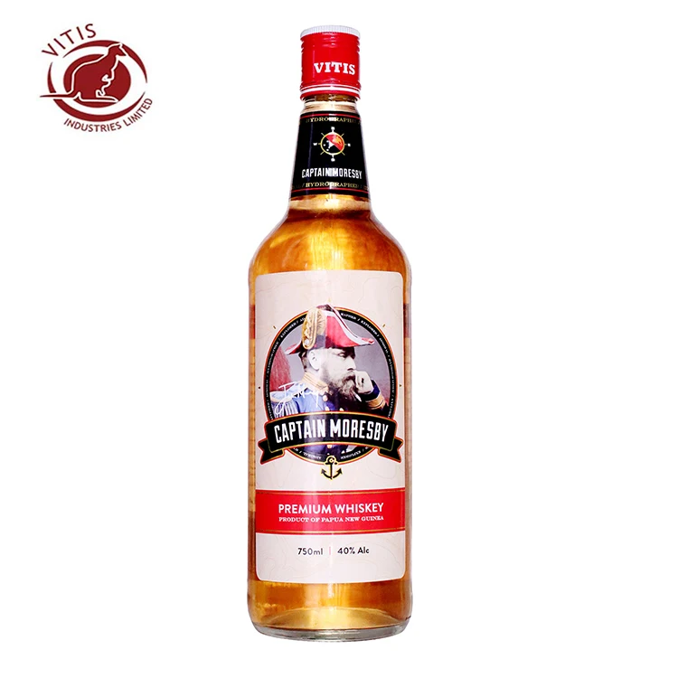 
150ml 1125ml 750ml Bottle 40% alc Captain Moresby Whisky Alcoholic Drinks Alcohol Whiskey Bulk Whisky 