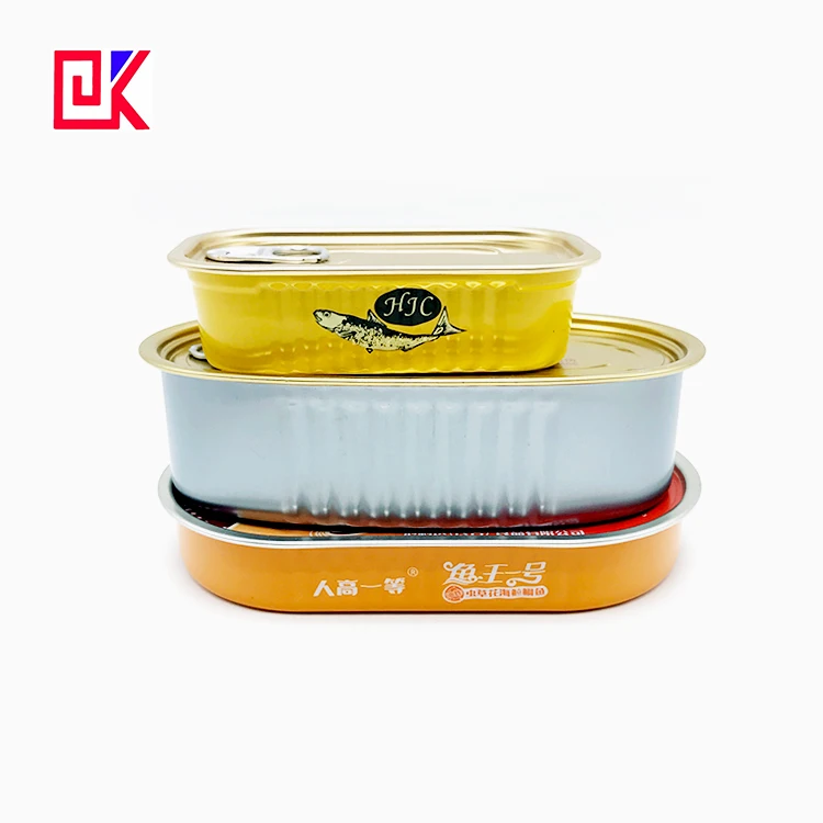 oval shape tuna fish can printing box for food  beef tomato paste can