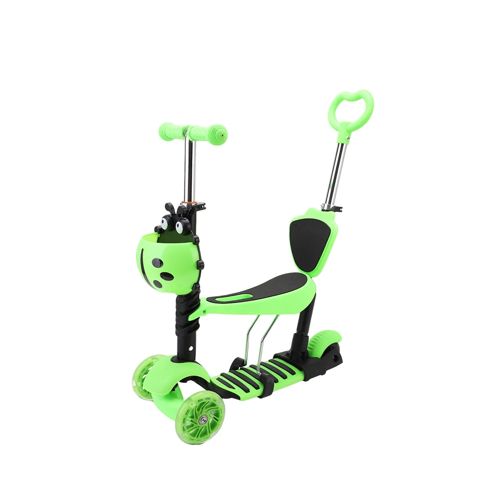 Hot Sale Multi-functional 5 in 1 Kids Kick Scooter/Baby Scooter For Kids/Children With Seat Basket And Push Bar