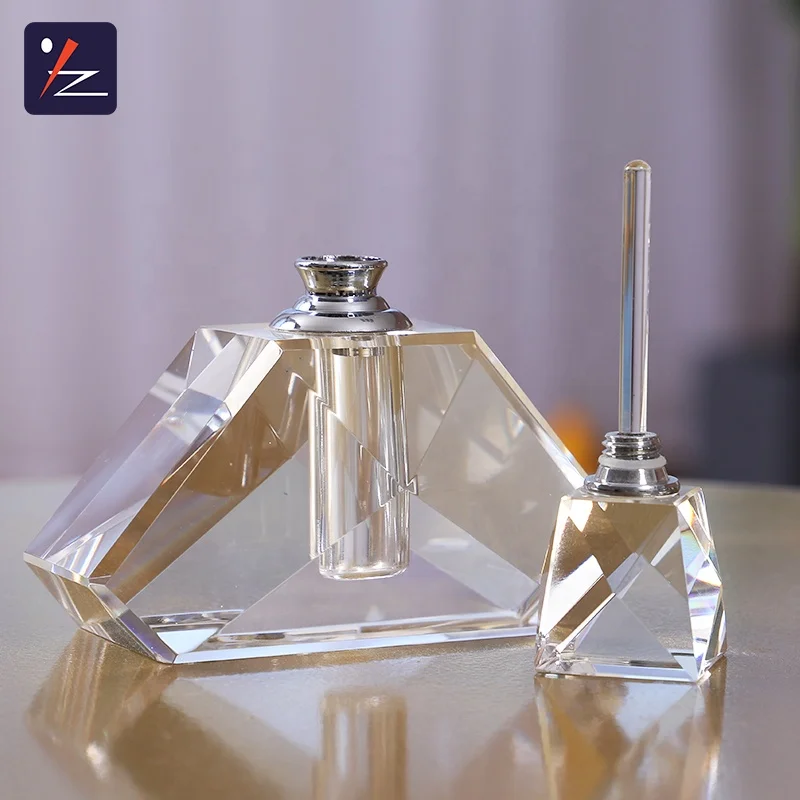 custom made glass perfume bottle crystal perfume glass bottle