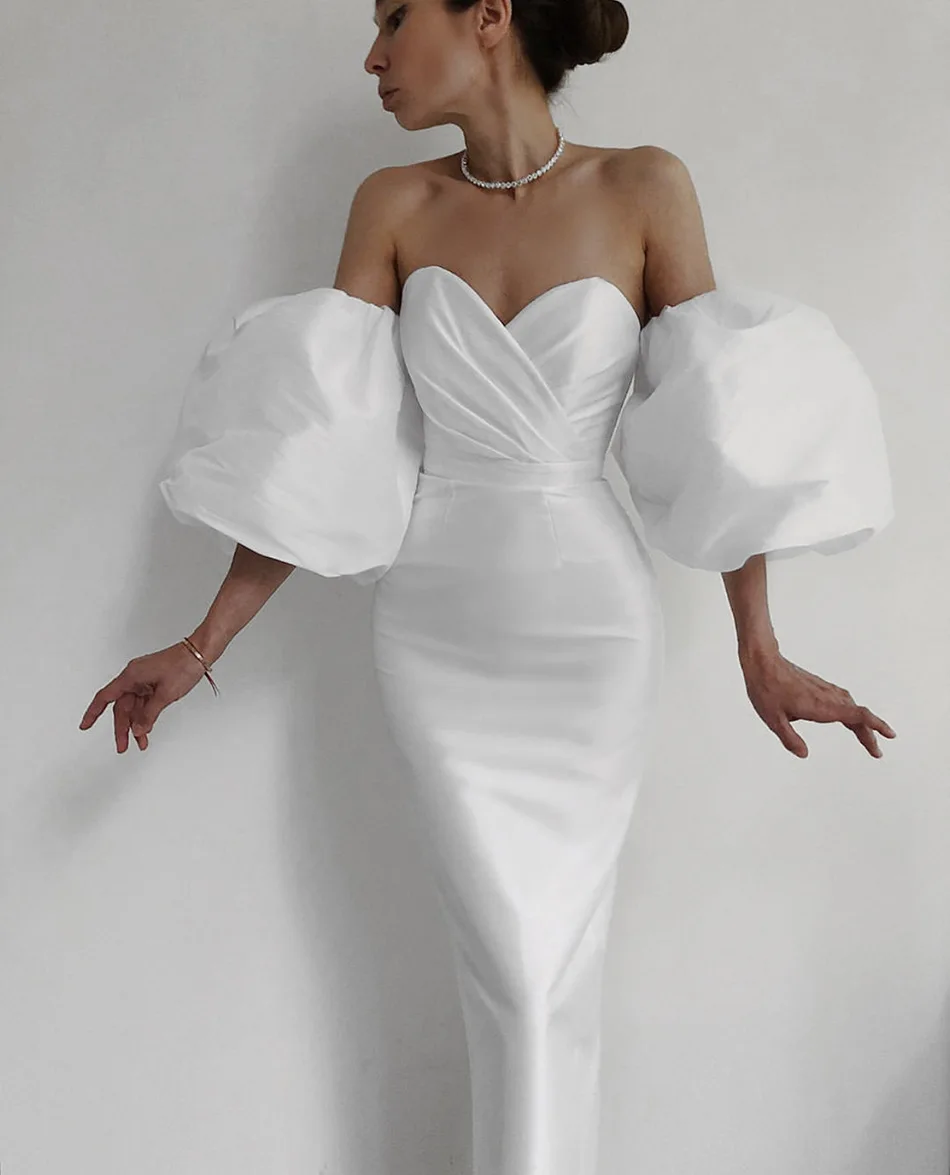 Luxury dress for ladies 2011 puff bubble sleeve dress high quality wholesale prom dresses 2022 formal clothing women