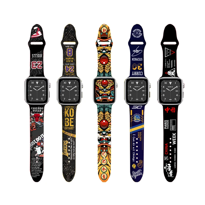 Ремешок спортивный силиконовый для iWatch apple Watch se 6 5 4 38 мм