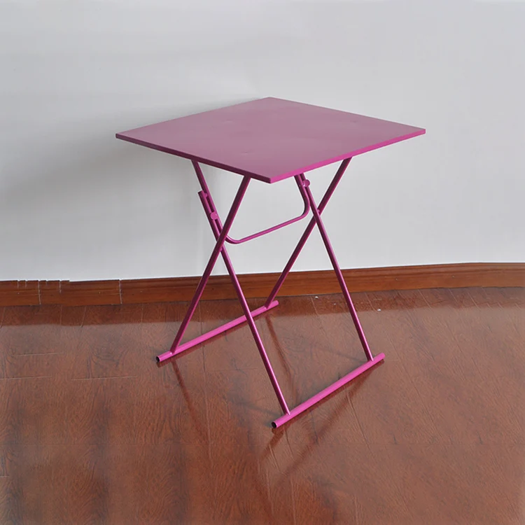 
New Design Small Metal Wood Mobile Folding Office Table 