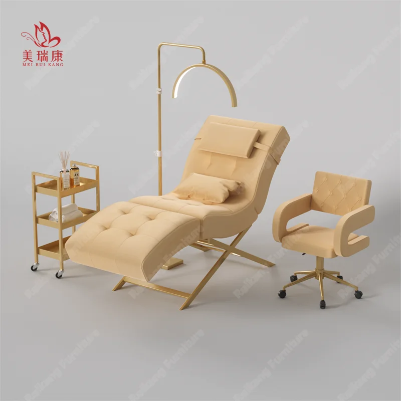 New Model S Beauty bed Ergonomic lounge chair Beauty Tattoo beauty bed head is adjustable