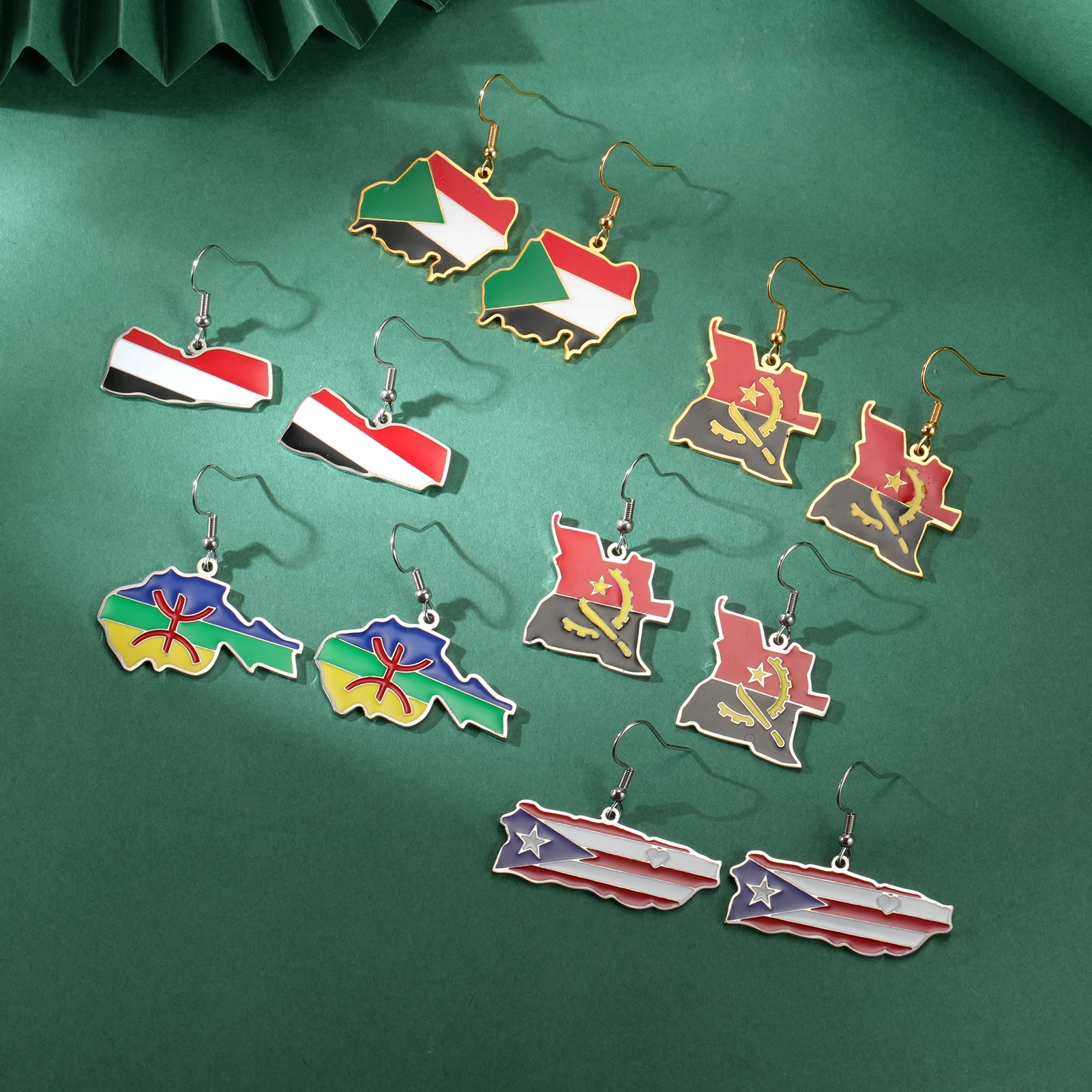 Распродажа серьги из нержавеющей стали с эмалью