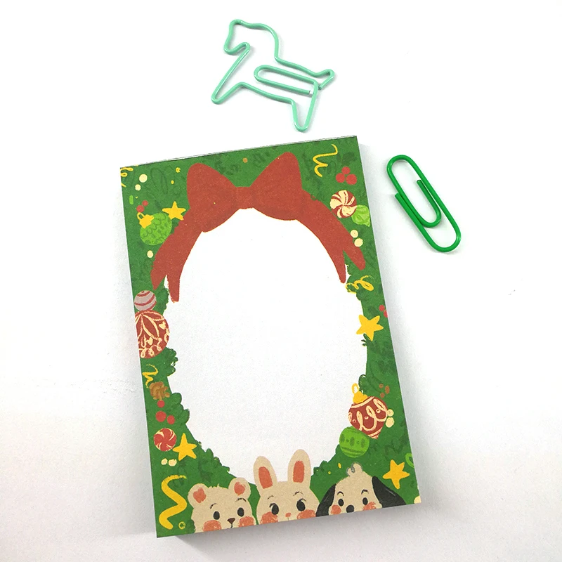 Cartoon notepad post stationary student sticky memo book transparent notes pads