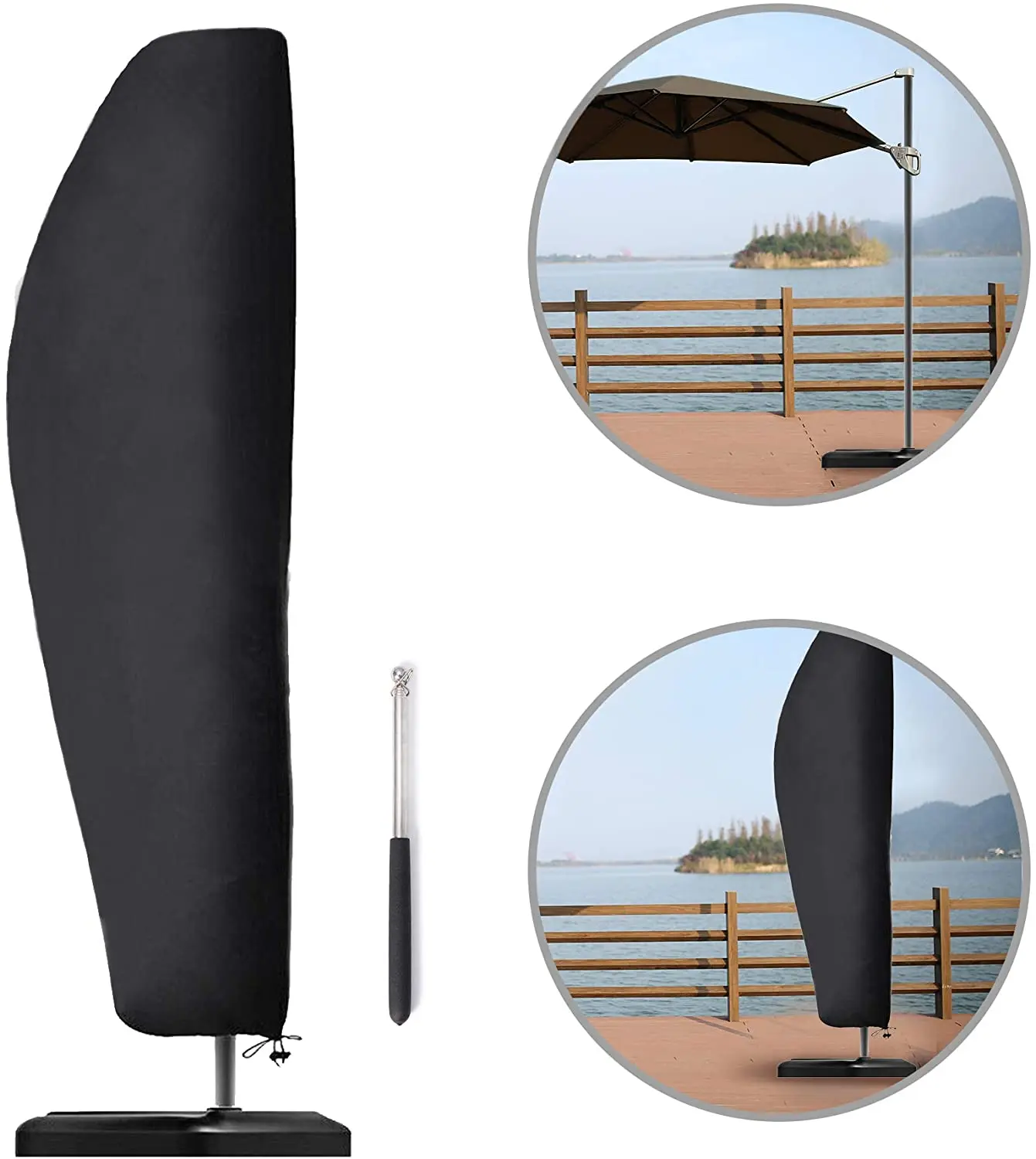 600D полиэстер с серебряным покрытием, наружный зонтик, крышка зонтика, крышка зонтика, банан, зонтик