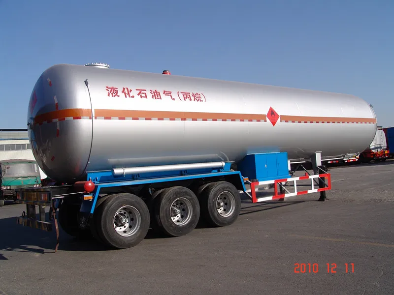 3 axle 60 cubic 25 ton lpg propane tank semi trailer for sale