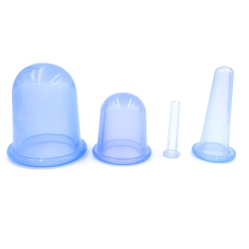 Factory direct medical silicone grade high-quality cupping therapy set silicone  massage cupping set