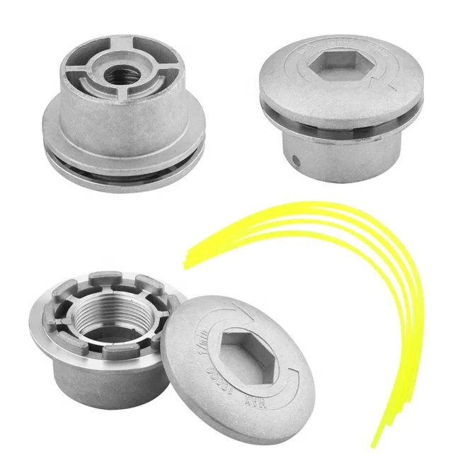 
4Pcs Line Fixed Universal Aluminium Spool Head Nylon Mowing Trimmer Spare Parts Head Brush Cutter Accessory For Grass 