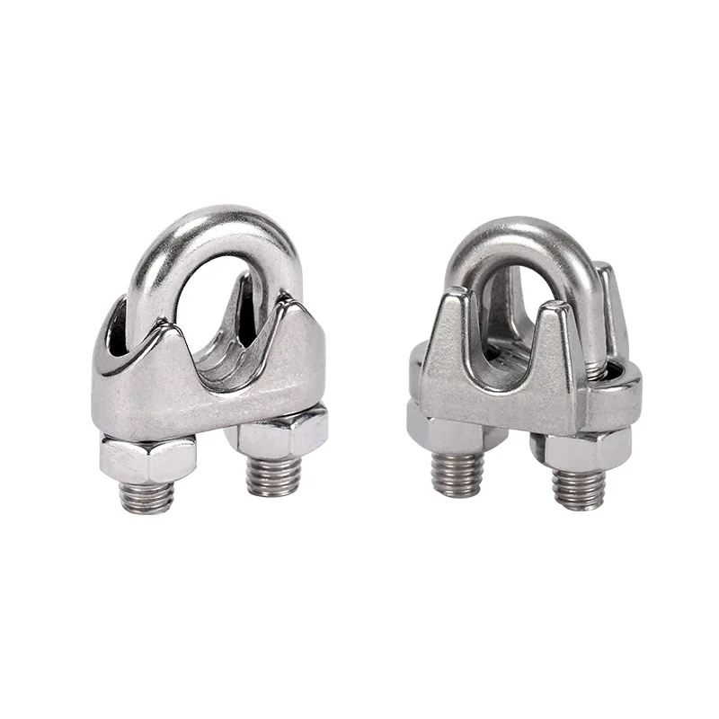 din1142 316 304 stainless steel 13 mm single wire rope clips cable clamps