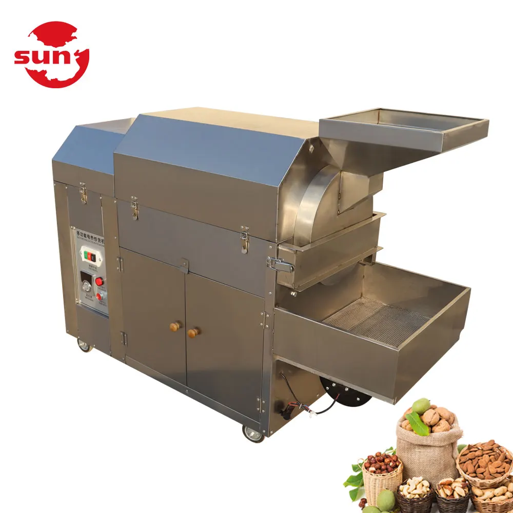 Commercial small type sunflower seeds cashew nut roaster peanut melon seeds roasting machine price