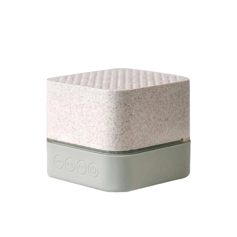 2023 Best Eco-friendly Smart Wheat Straw Wireless Speaker Outdoor Portable Mini Speaker Promotional Gift Bluetooth Speaker