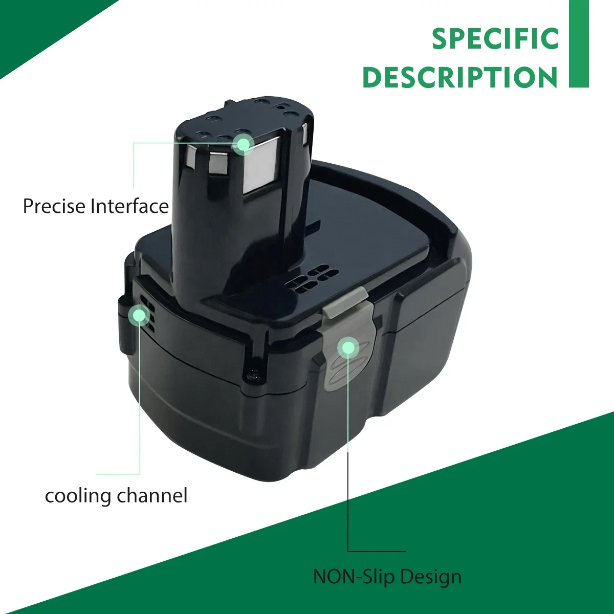 Hot Sale 5.0Ah BCL1830 Lithium ion Replacement Cordless Power Tool Battery for Hitachi 18V Battery BCL1815