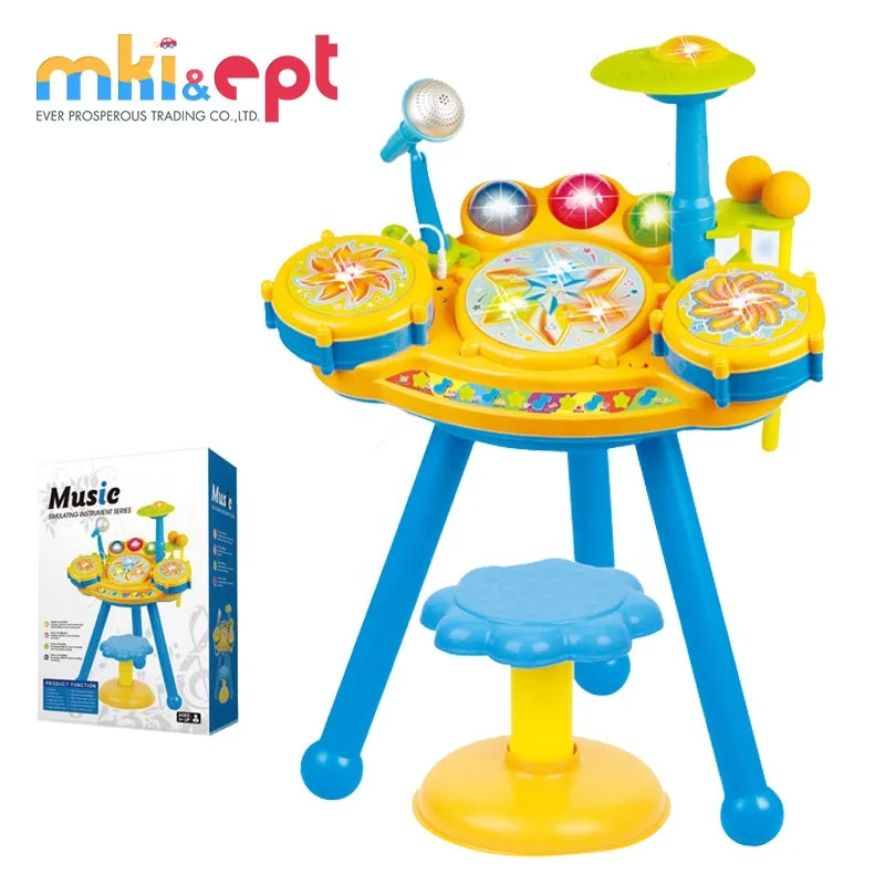 EPT Electronic Drum Set Children Musical Instrument drum with chair