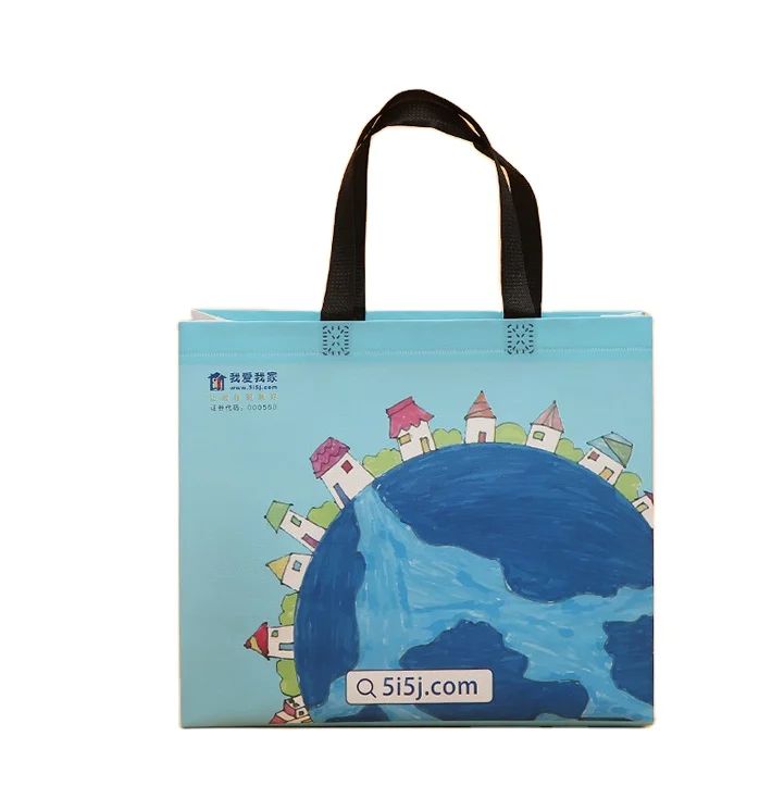 
eco friendly Customs Recycled Rpet Non Woven Bag Shopping pp non-woven fabric bag With Printing Logo tote bag 