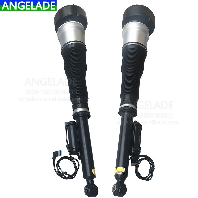 Pair Rear Mercede s Ben z S-Class W221 W216 C216 Air Suspension EDC Shock Absorber